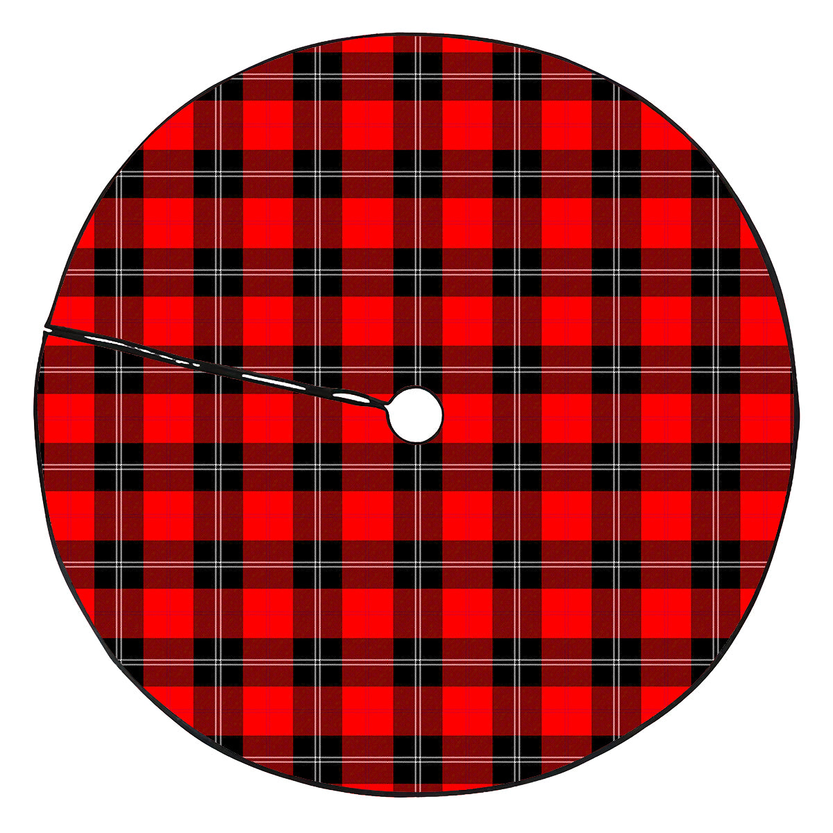 Ramsay Modern Tartan Plaid Christmas Tree Skirt