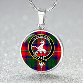 Riddell Tartan Crest Circle Necklace