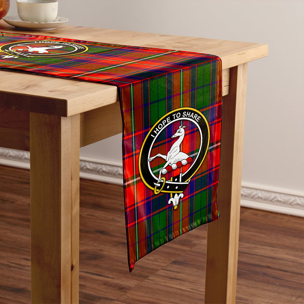 Riddell Tartan Crest Table Runner