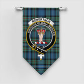 Robertson Hunting Ancient Tartan Crest Gonfalon