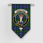 Robertson Hunting Modern Tartan Crest Gonfalon