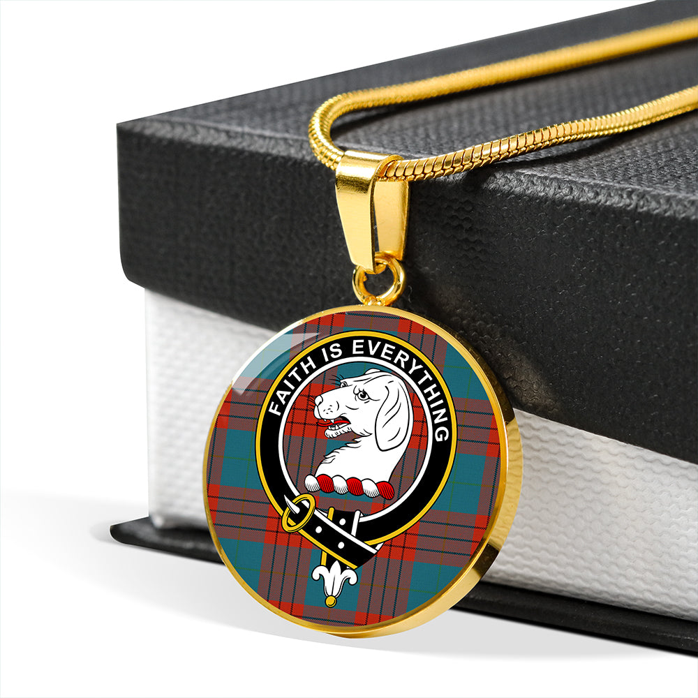 Robinson Dress (Robins Dress) Ancient Tartan Crest Circle Necklace