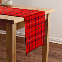 Rose Modern Tartan Crest Table Runner