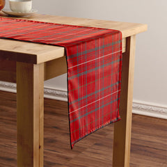 Rose Weathered Tartan Crest Table Runner