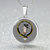 Shepherd Tartan Crest Circle Necklace