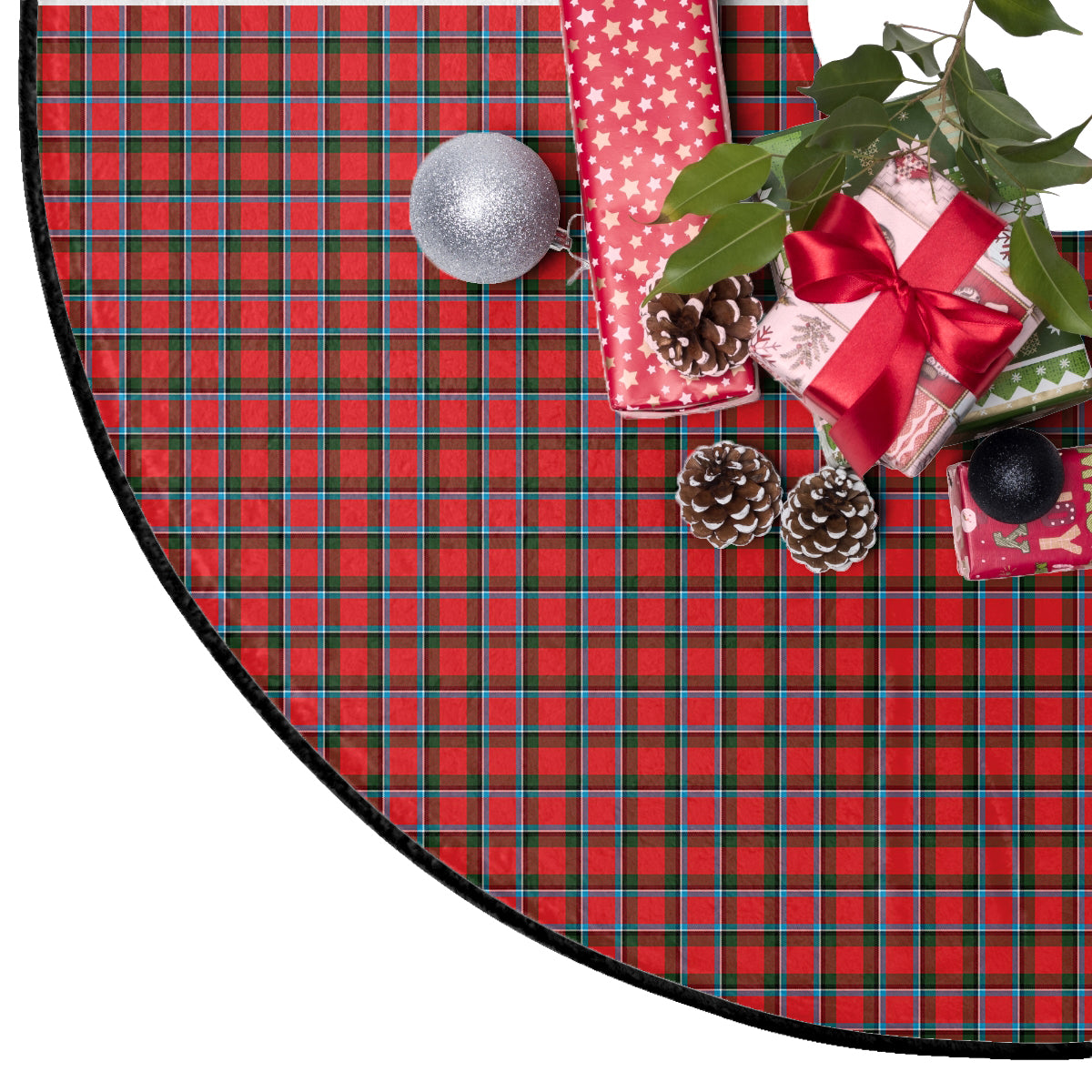 Sinclair Modern Tartan Plaid Christmas Tree Skirt
