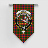 Skene Modern Tartan Crest Gonfalon