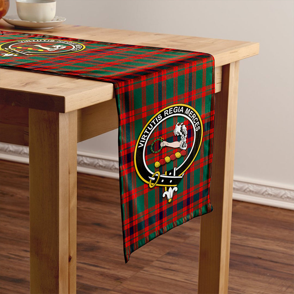 Skene Modern Tartan Crest Table Runner