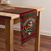 Skene Modern Tartan Crest Table Runner