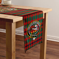 Skene Modern Tartan Crest Table Runner