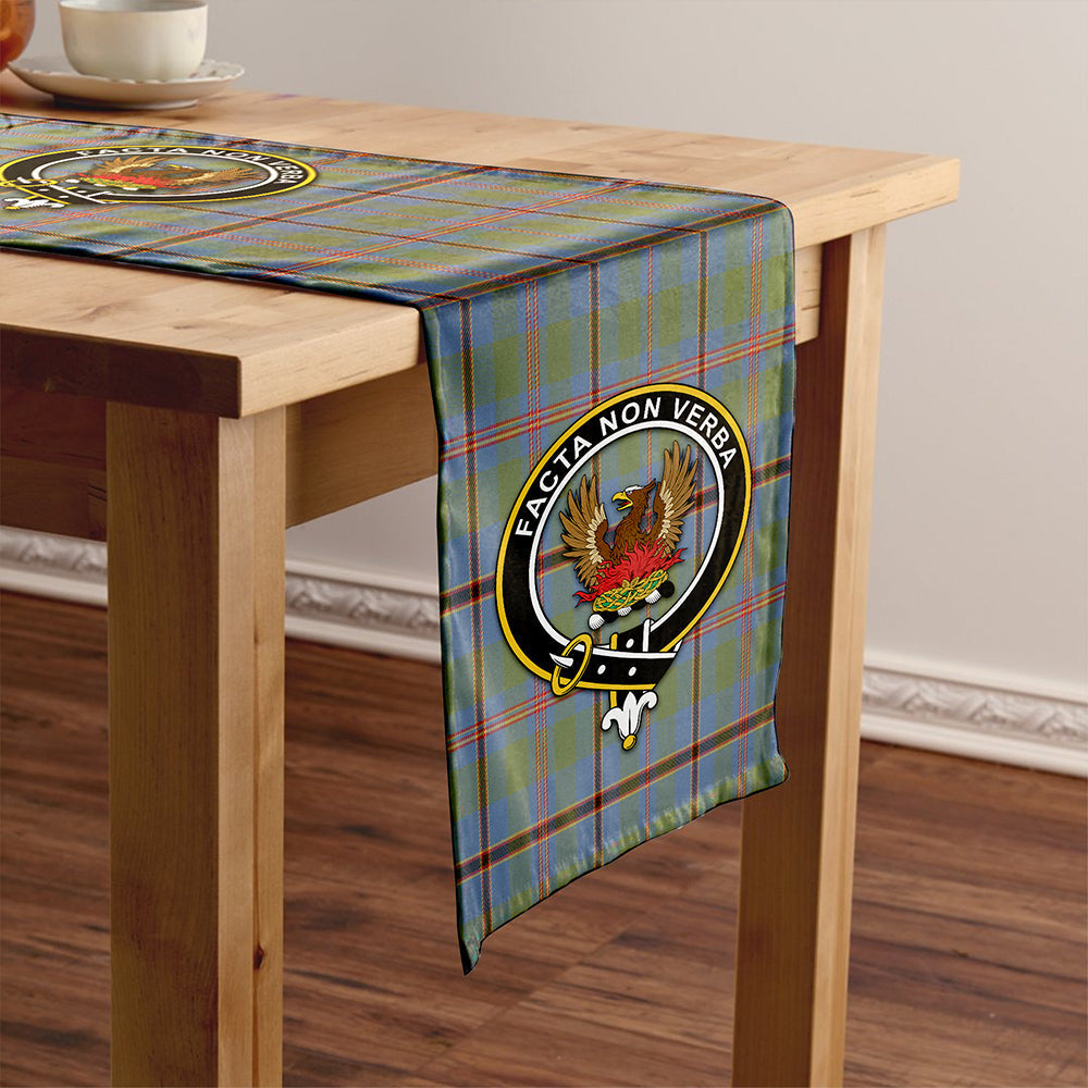 Snodgrass Weathered Tartan Crest Table Runner