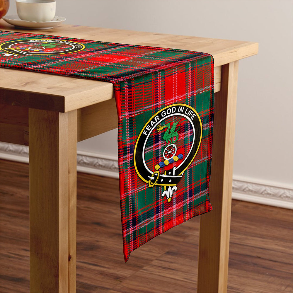 Somerville Modern Tartan Crest Table Runner