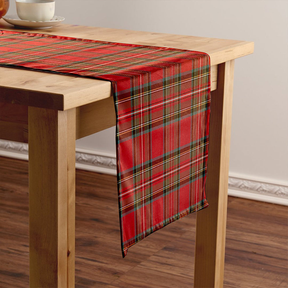 Stewart Royal (Royal Stewart) Weathered Tartan Crest Table Runner