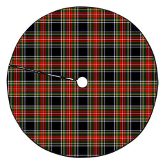 Stewart Black Tartan Plaid Christmas Tree Skirt