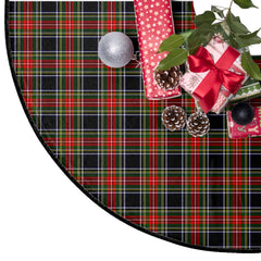 Stewart Black Tartan Plaid Christmas Tree Skirt