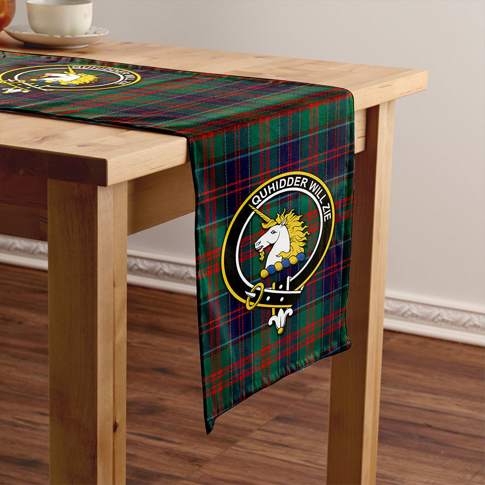 Stewart of Appin Hunting Modern Tartan Crest Table Runner