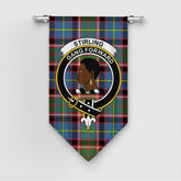 Stirling & Bannockburn District Tartan Crest Gonfalon