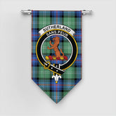 Sutherland Old Ancient Tartan Crest Gonfalon