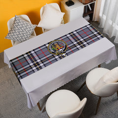 Thomson Grey (MacThomas/Thompson Grey) Modern Tartan Crest Table Runner