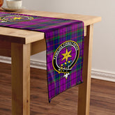 Wardlaw Modern Tartan Crest Table Runner