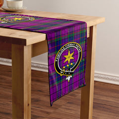 Wardlaw Modern Tartan Crest Table Runner