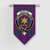 Wardlaw Modern Tartan Crest Gonfalon