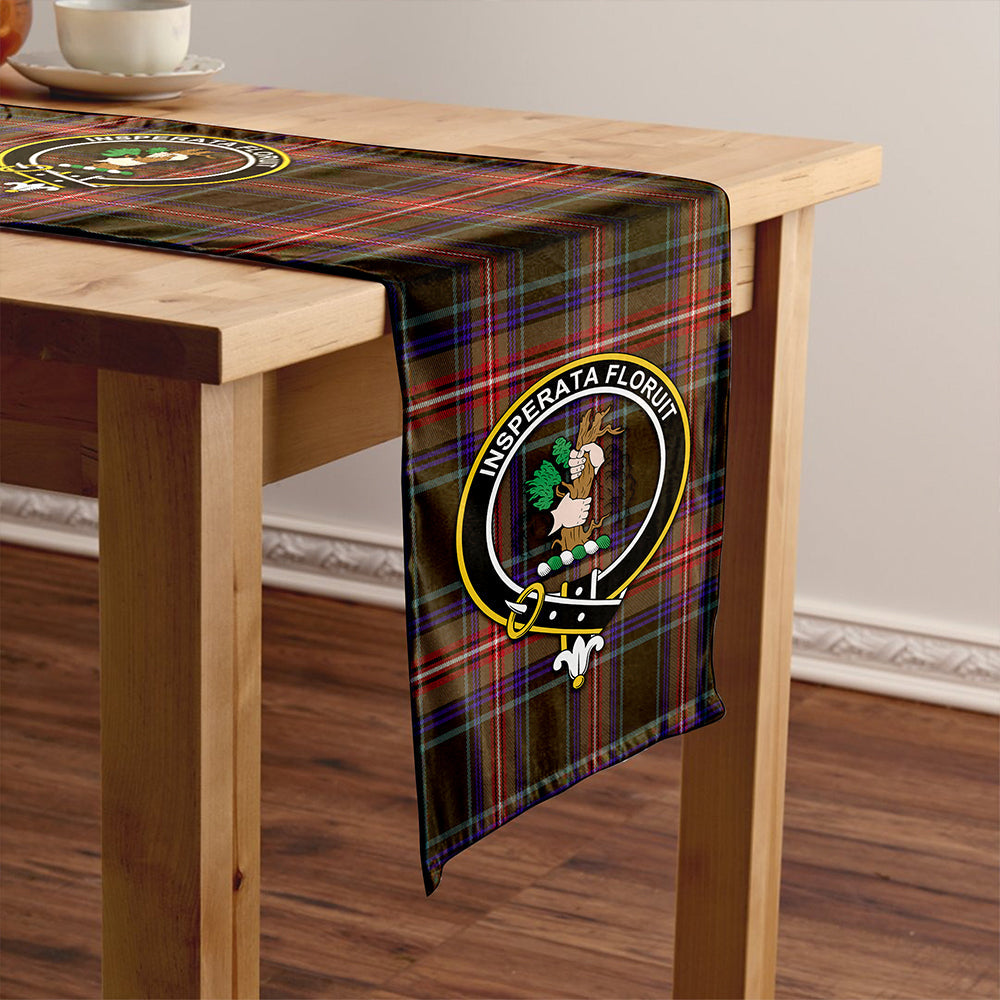 Watt (Wate) Weathered Tartan Crest Table Runner