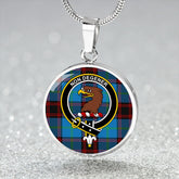 Wedderburn Tartan Crest Circle Necklace