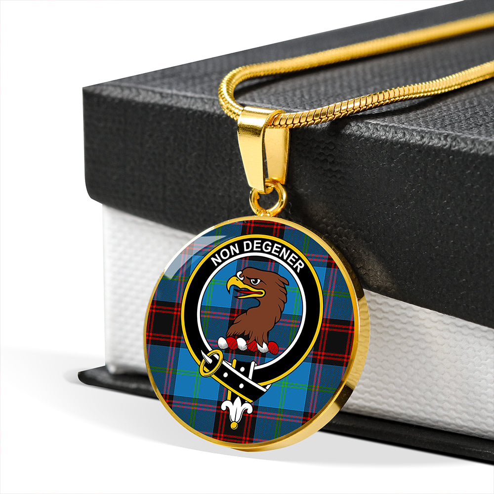 Wedderburn Tartan Crest Circle Necklace