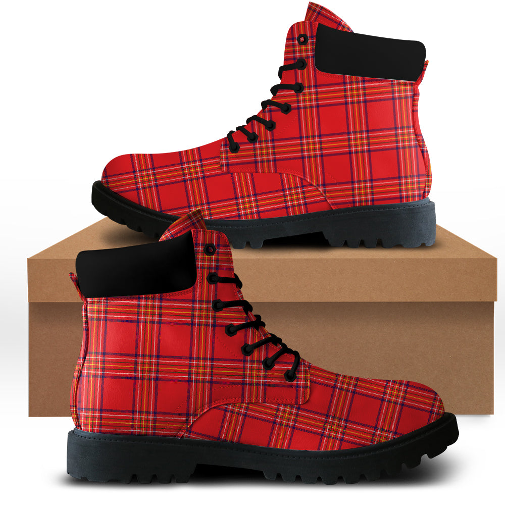 Burnett Modern Tartan Plaid All Season Boots