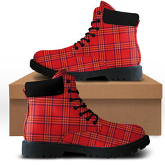 Burnett Modern Tartan Plaid All Season Boots