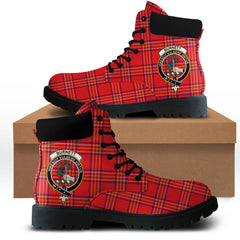 Burnett Modern Tartan Plaid All Season Boots
