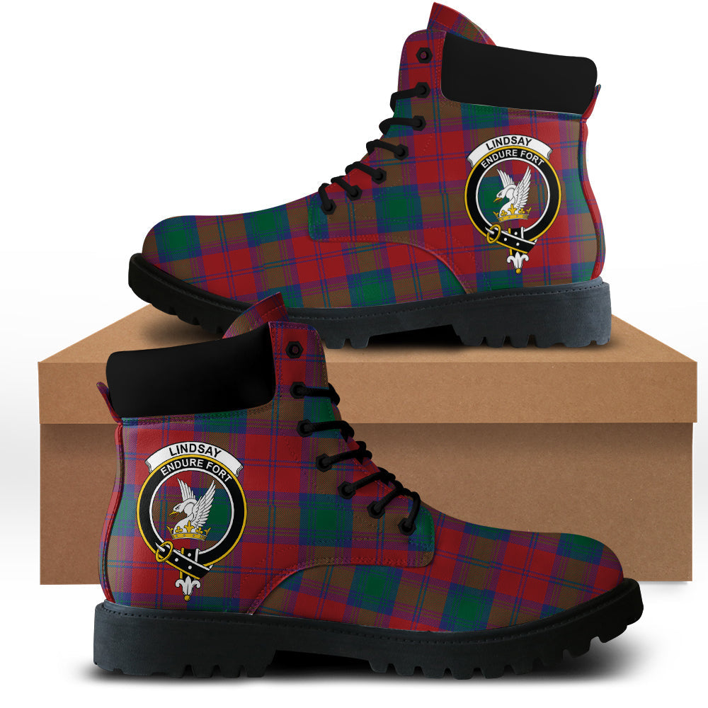 Lindsay Modern Tartan Plaid All Season Boots