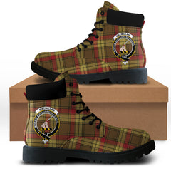 MacMillan Old Weathered Tartan Plaid All Season Boots