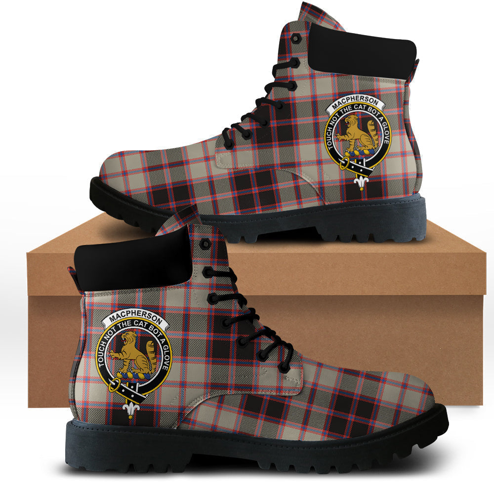 MacPherson Hunting Ancient Tartan Plaid All Season Boots