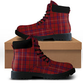 Rose Tartan Plaid All Season Boots
