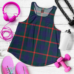 Agnew Modern Tartan Plaid Women Racerback Tank