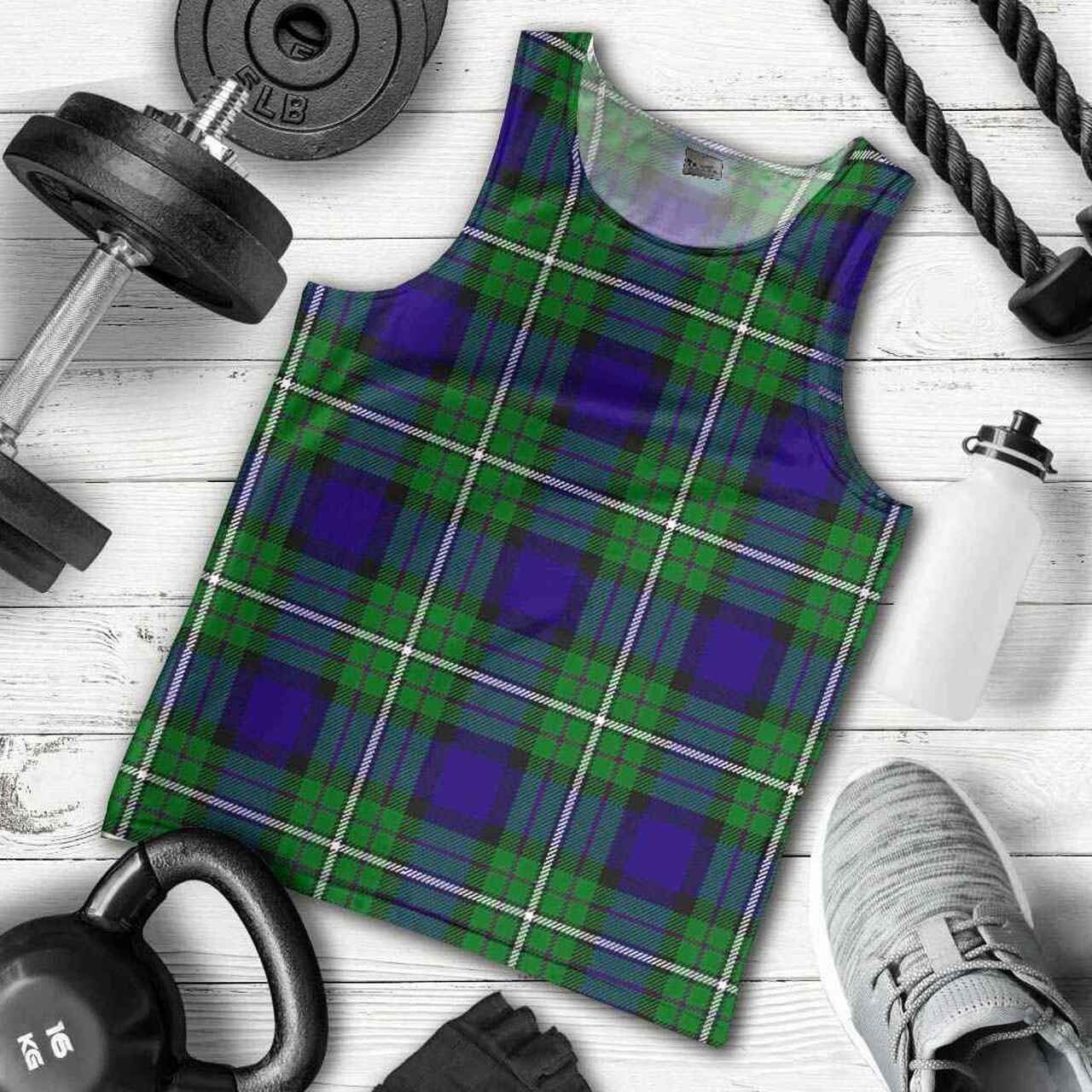 Alexander Tartan Plaid Men Tank Top