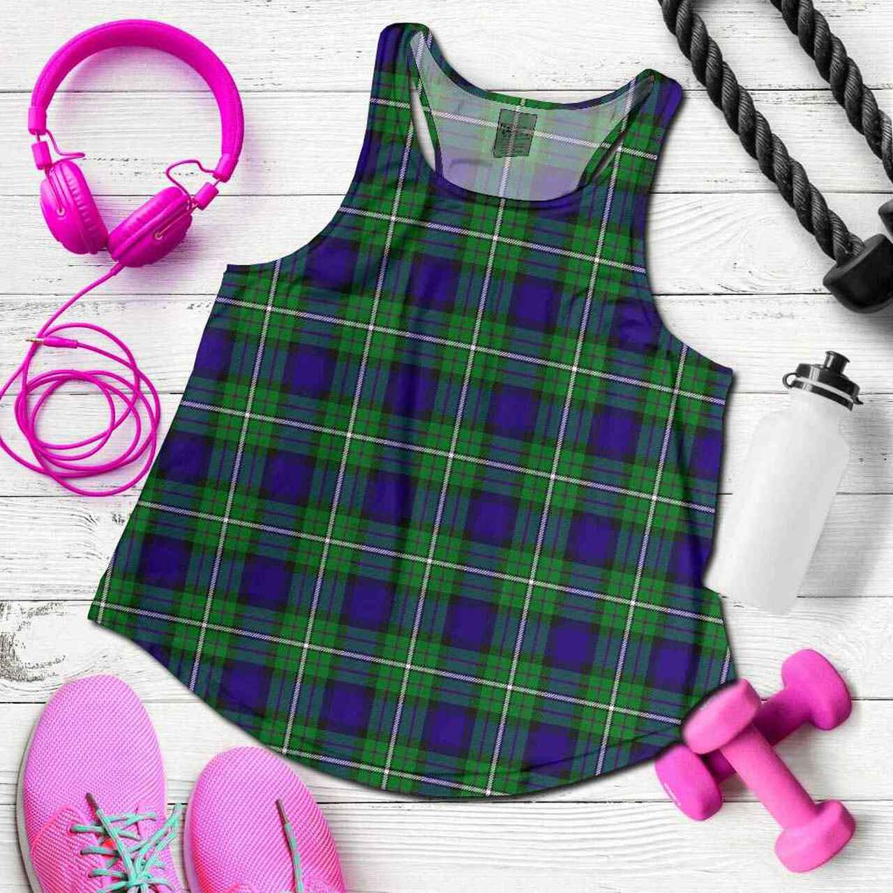 Alexander Tartan Plaid Women Racerback Tank
