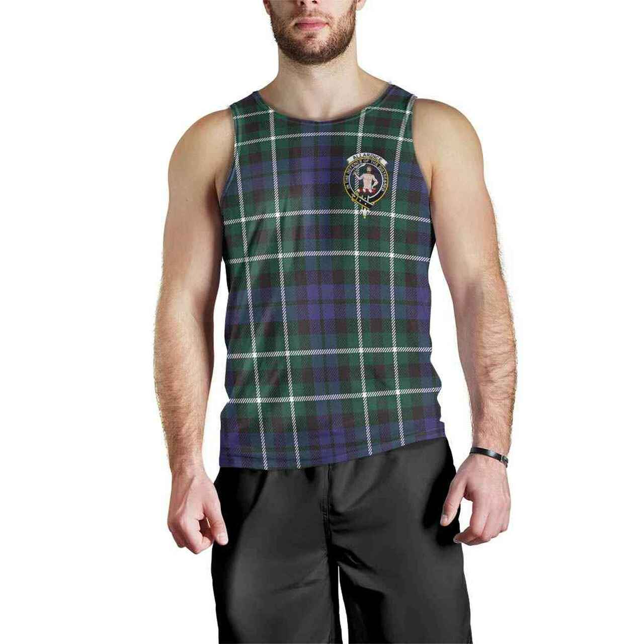 Allardice Tartan Crest Men Tank Top