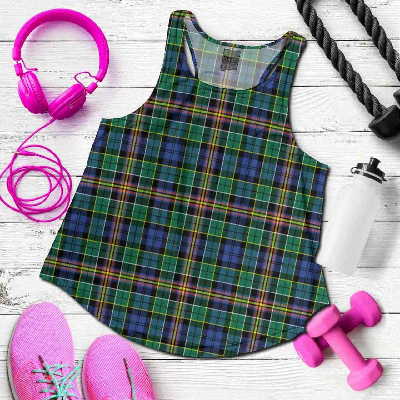 Allison Tartan Plaid Women Racerback Tank