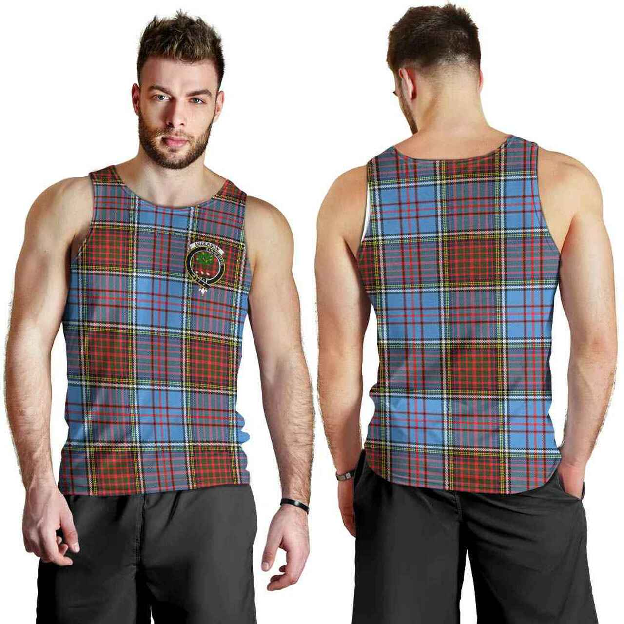 Anderson Tartan Crest Men Tank Top