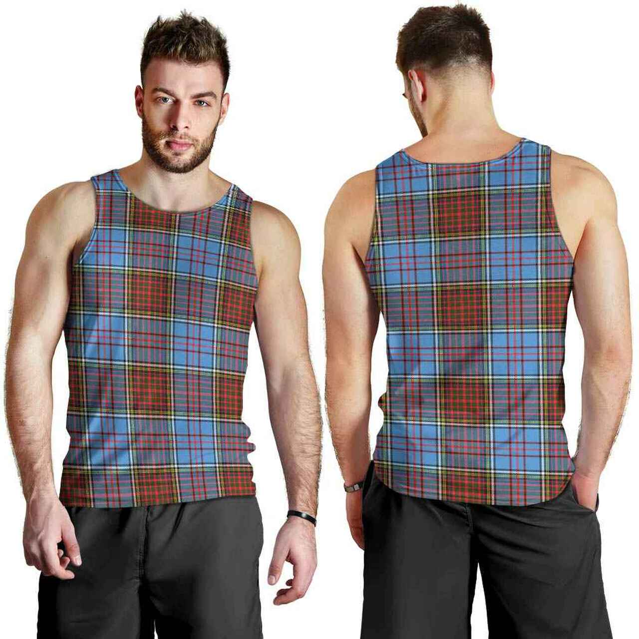 Anderson Modern Tartan Plaid Men Tank Top