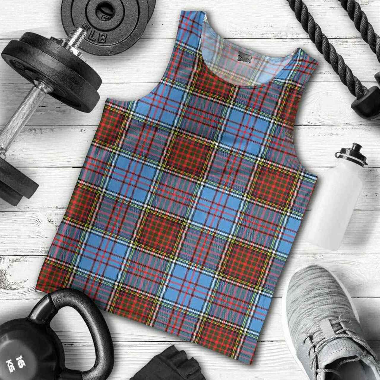 Anderson Modern Tartan Plaid Men Tank Top