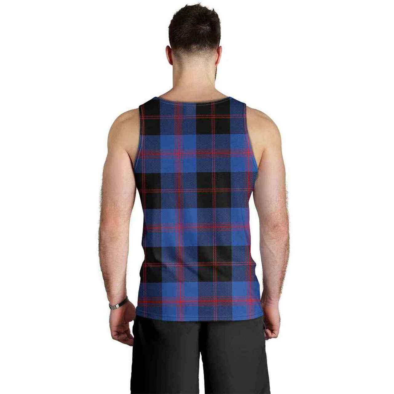 Angus Modern Tartan Plaid Men Tank Top