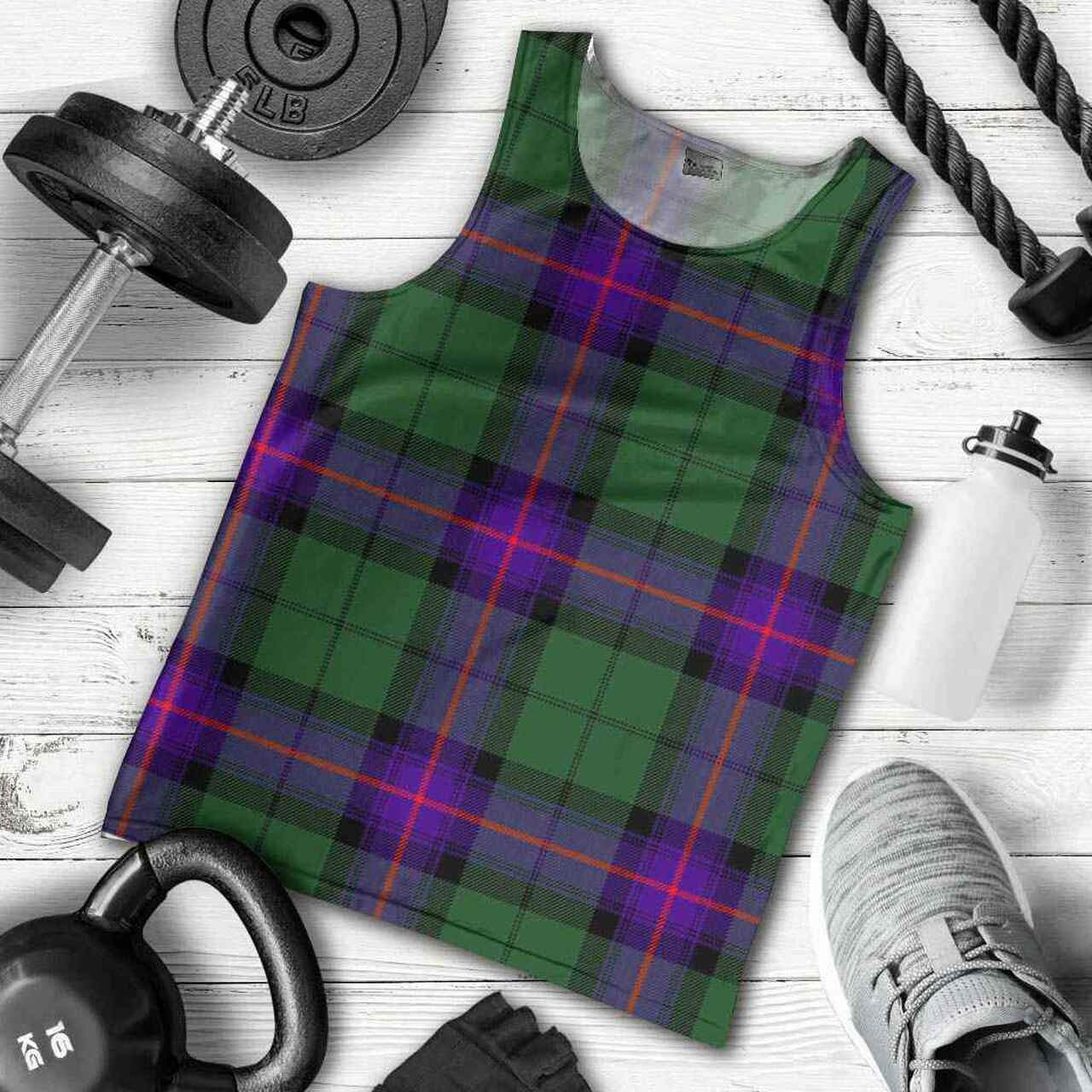 Armstrong Modern Tartan Plaid Men Tank Top