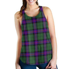Armstrong Modern Tartan Plaid Women Racerback Tank