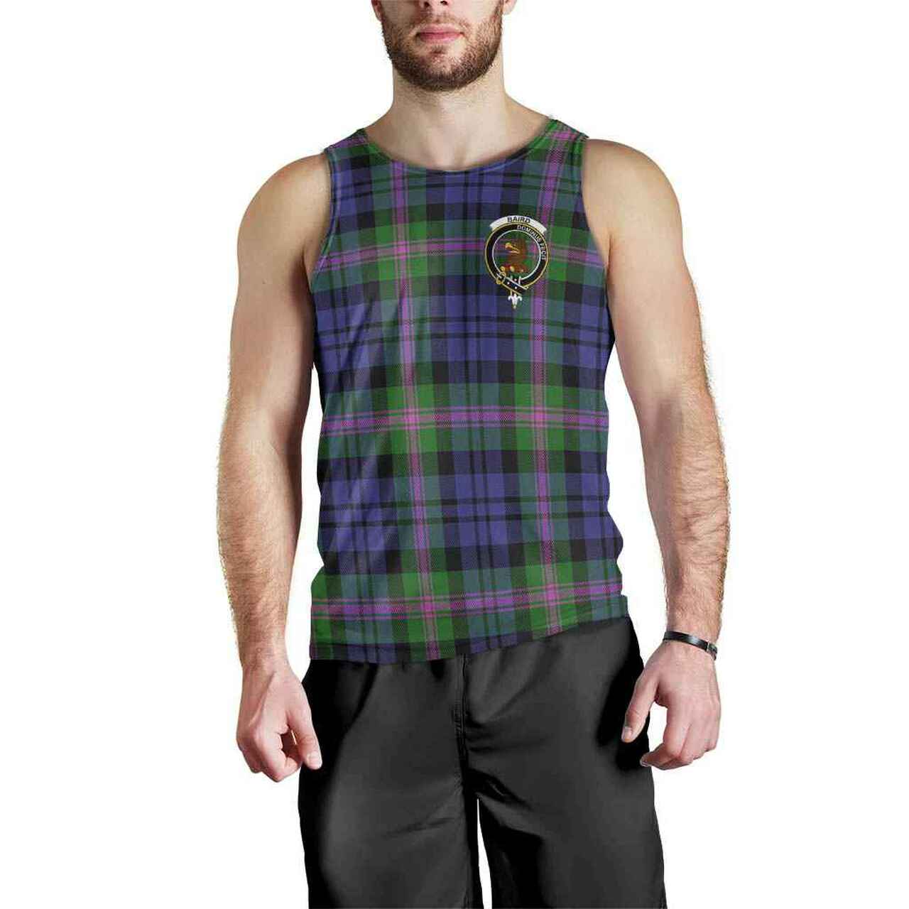 Baird Tartan Crest Men Tank Top