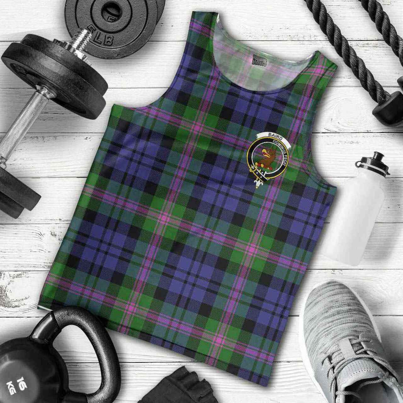 Baird Tartan Crest Men Tank Top