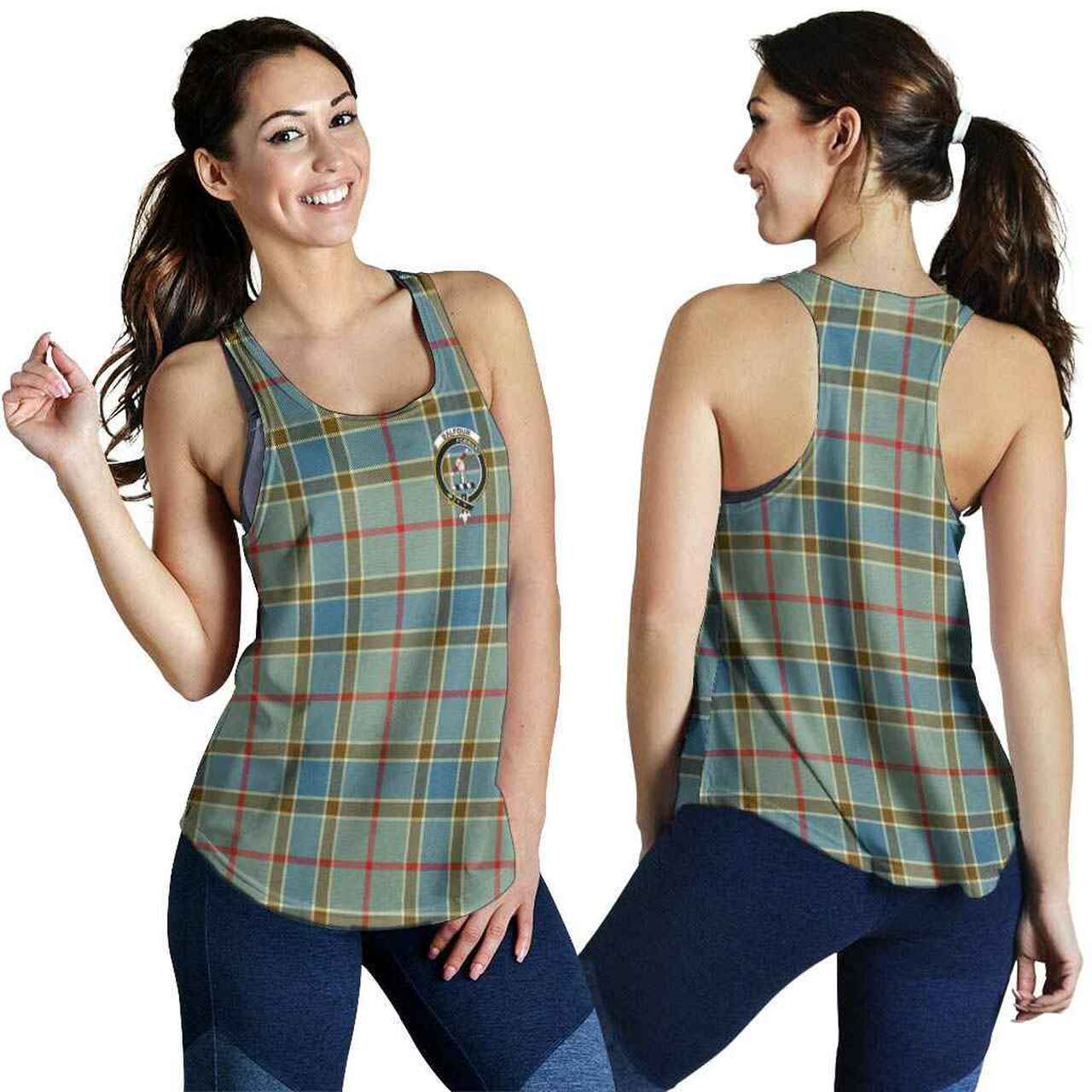 Balfour Tartan Crest Women Racerback Tank